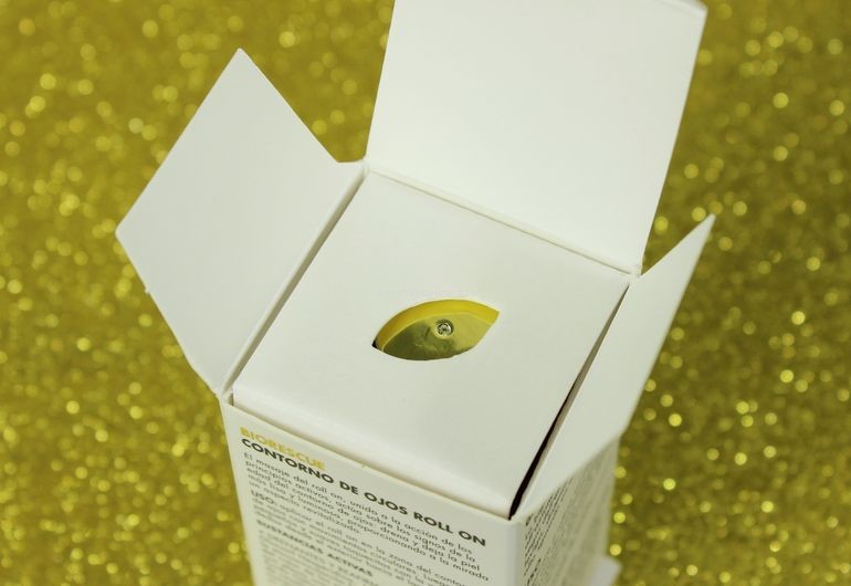 Dettaglio packaging esterno Gel Roll On Contorno Occhi Montalto BioRescue