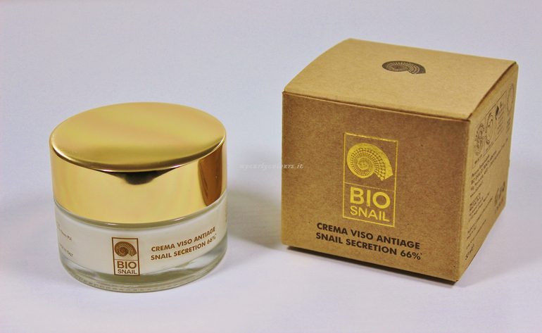 Packaging Crema Viso Antiage Snail Secretion 66% Bio Snail