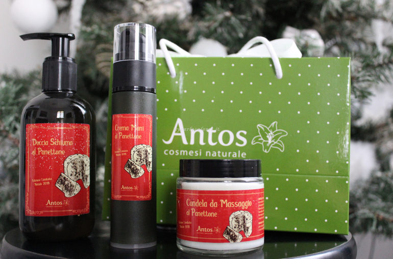 Cofanetto Natale 2018 Antos con prodotti al Panettone