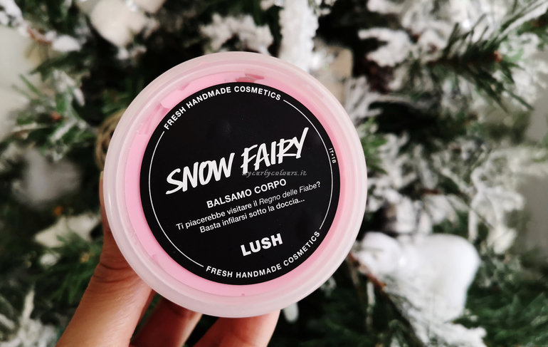Snow Fairy Lush Balsamo Corpo packaging