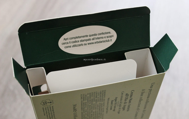 specifica packaging kit L'Erbolario - L' Erbolario club