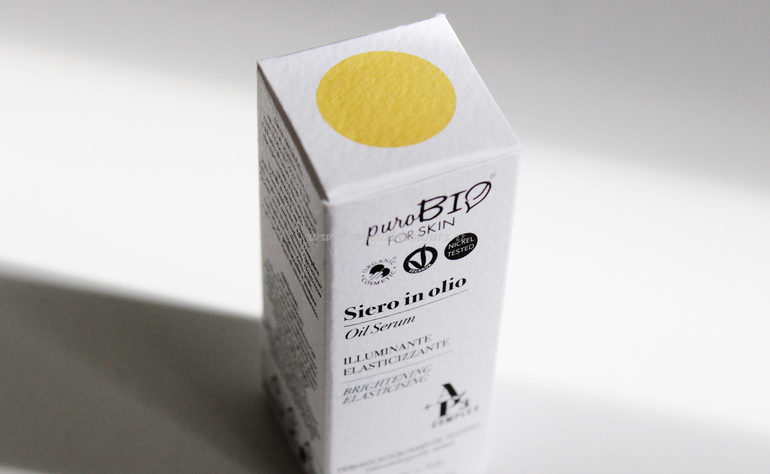 Dettaglio packaging Siero in olio PuroBio For Skin