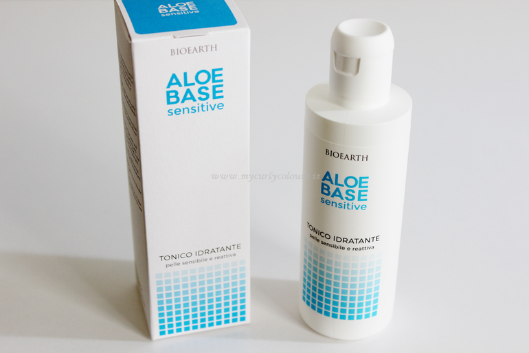 Tonico Idratante Aloebase Sensitive Bioearth packaging secondario e flacone