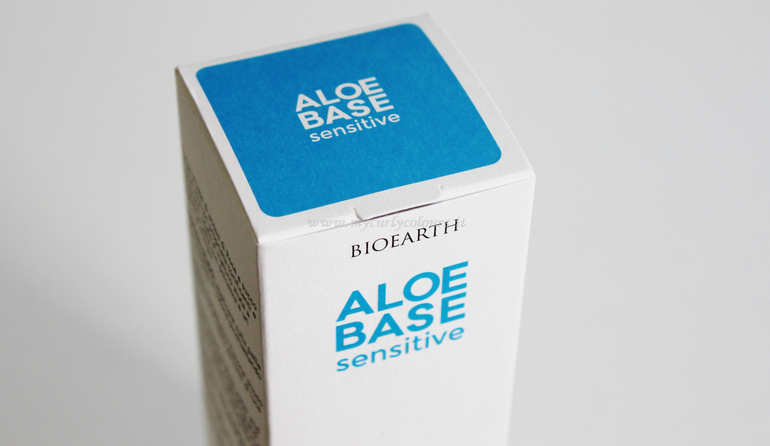 Dettaglio packaging linea Aloebase Sensitive Bioearth
