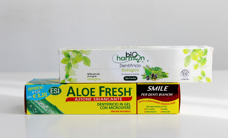 Dentifrici ESI Aloe Fresh e Bio Harmon