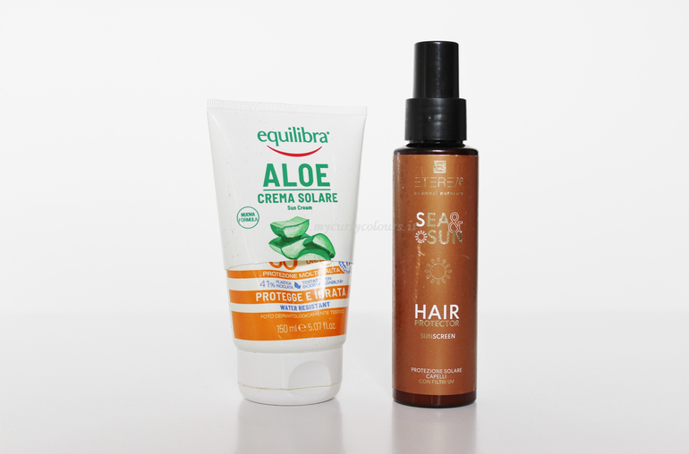 Crema solare SPF 50 Equilibra e Protettore capelli Eterea