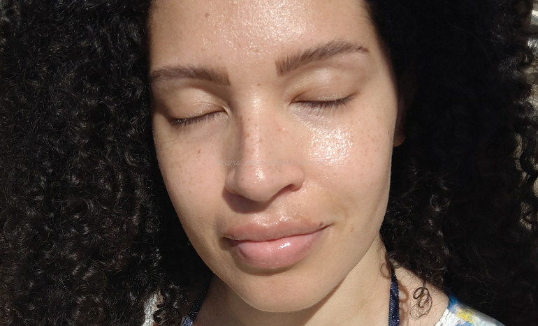Effetto Crema solare viso Double B sulla pelle