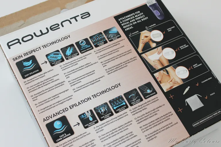 Tecnologie epilatore Rowenta Wet & Dry Skin Respect