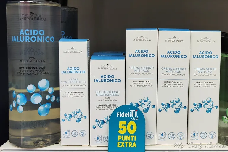 Linea viso Acido Ialuronico La Bioteca Italiana da Tigotà