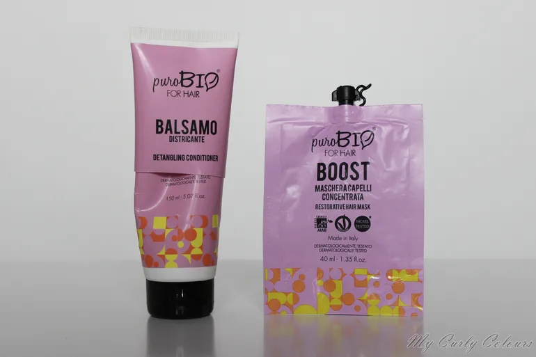 Balsamo e Maschera Boost PuroBIO FOR HAIR finiti