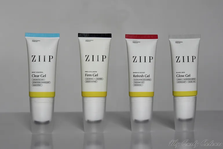 Clear Gel, Firm Gel, Refresh Gel, Glow Gel ZIIP