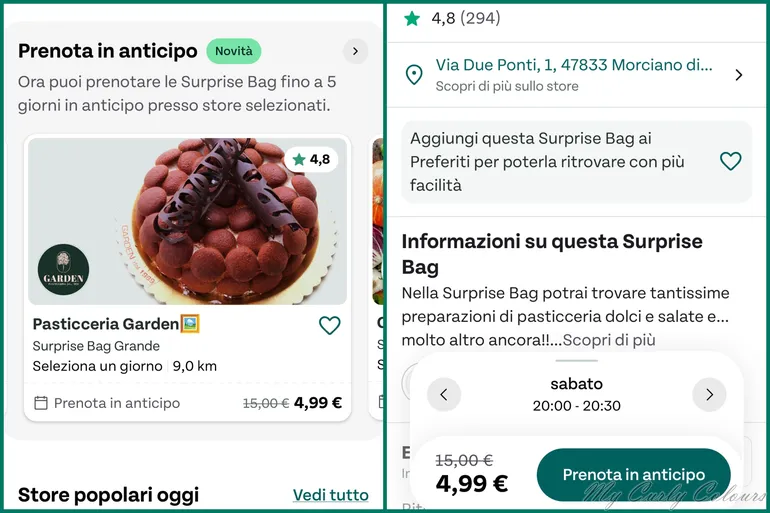 Prenota in anticipo Too Good To Go